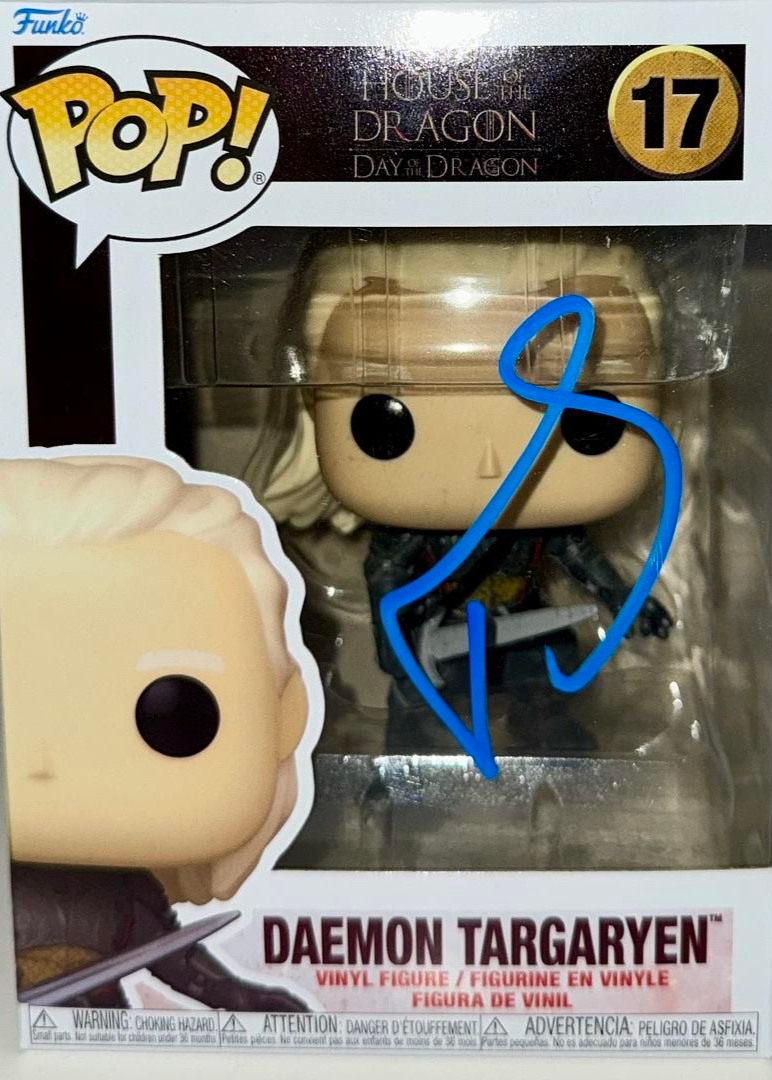Matt Smith Signed Funko Pop #17 "Daemon Targaryen" (House Of The Dragon) - Beckett COA